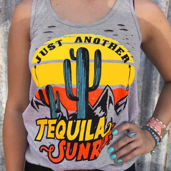boutiquebtbay Tops - Tequila Sunrise Tank